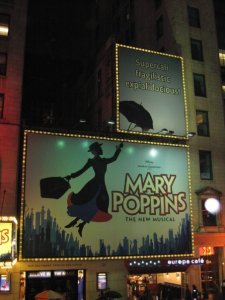 Cartell del musical de Mary Poppins a Broadway